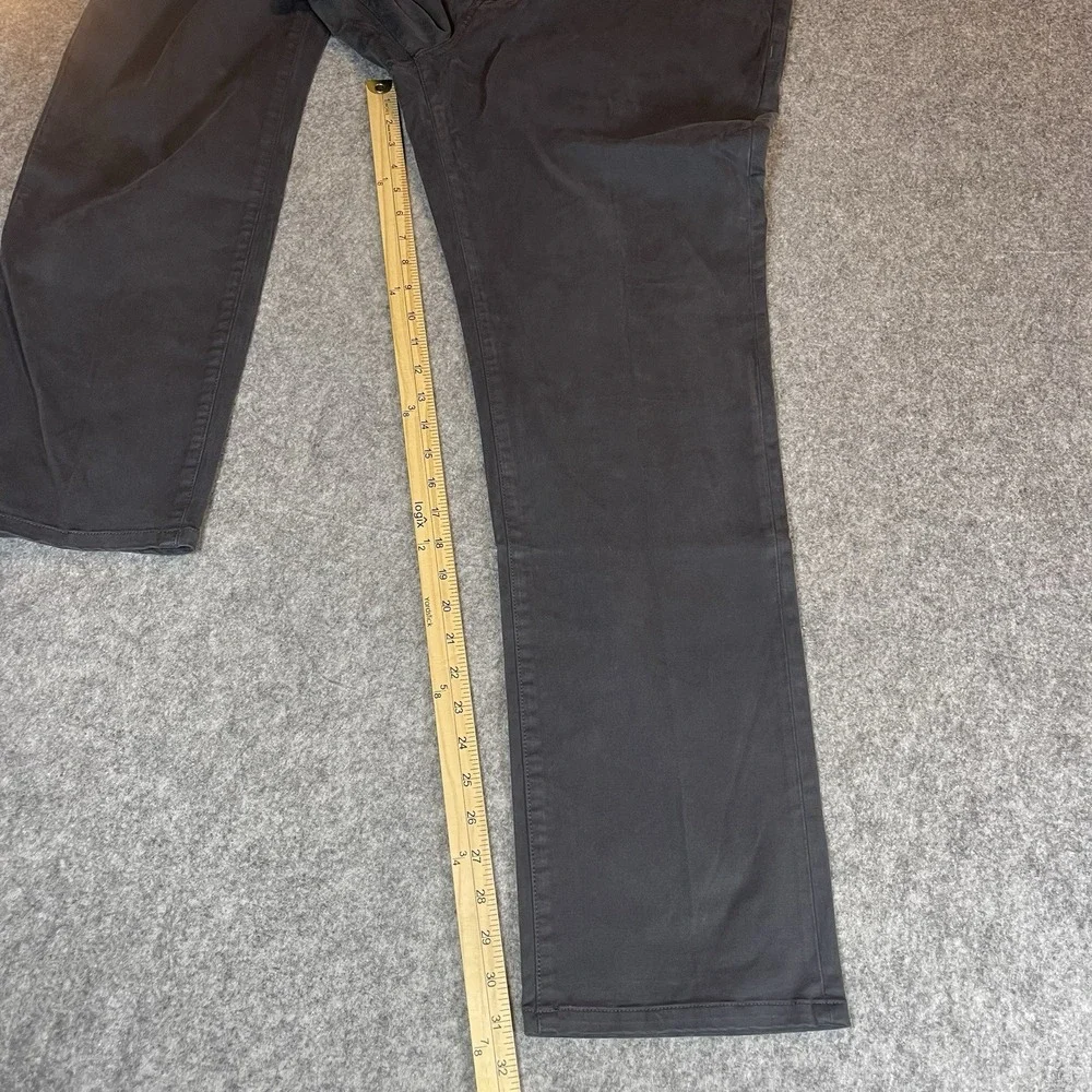 7Diamonds Clifton Slim Straight Jeans Mens 38x32 Durable Stone Grey Chino Pant